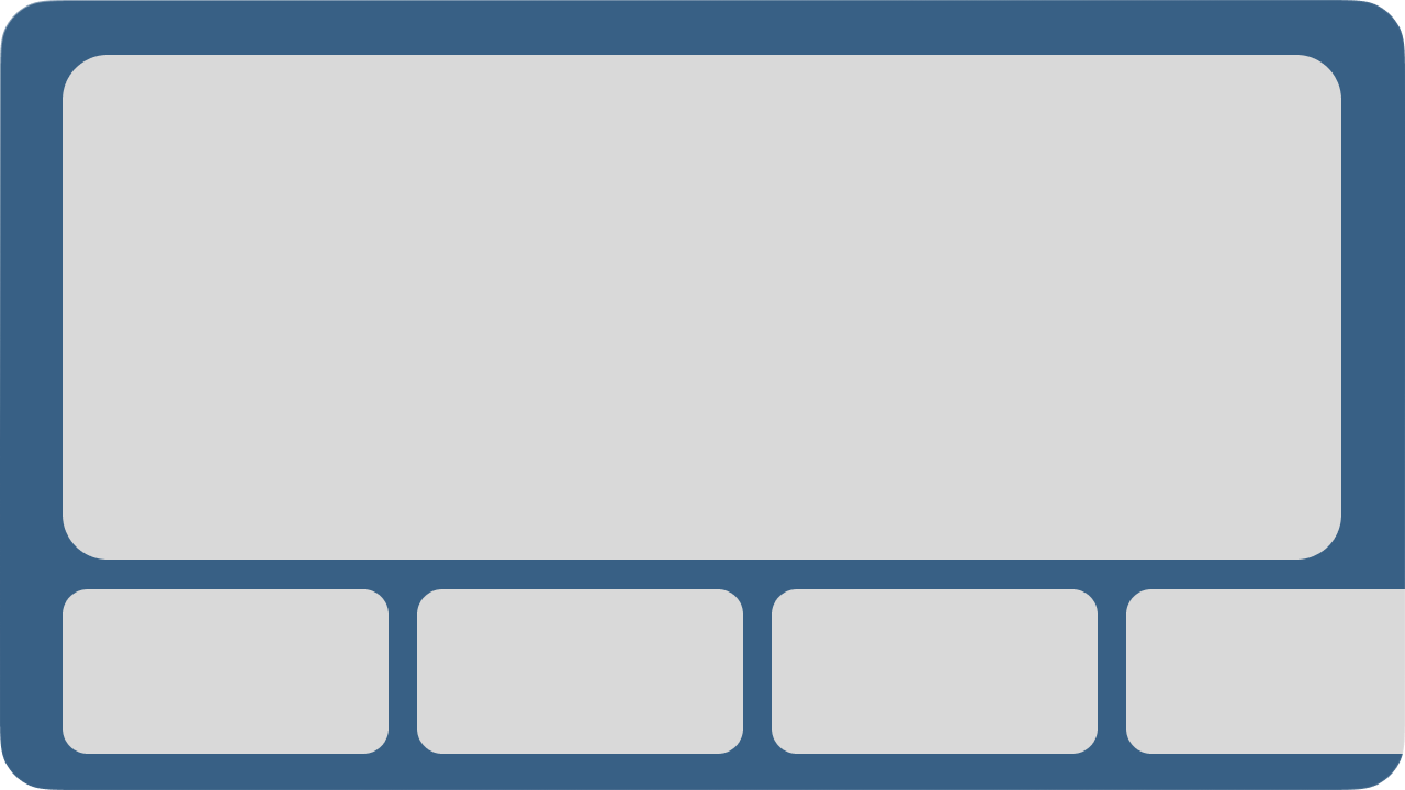 Wireframe: simple home layout with vertical stacking